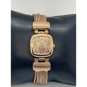 New Polo Association Ladies Wrist Watch w/ Box Rose Gold Open Face Stunning